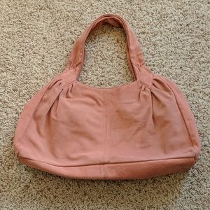 Banana Republic pink suede bag